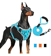 Supet Dog Harness No Pull, Dog Vest Harness with Free Dog Leash, No Choke Dog Harness Adjustabl...