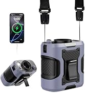 KIMMOO 5 in 1 Portable Turbo Waist Clip Fan, 100 Speeds, Powerful 13500RPM, 24H Cooling, LED Disp...