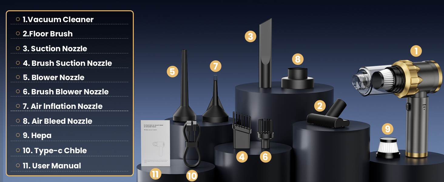 Car Vacuum Portable Cordless