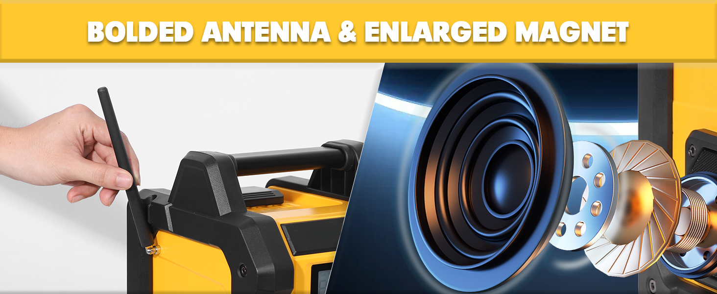 BOLAED ANTENNA & ENLARGED MAGNET