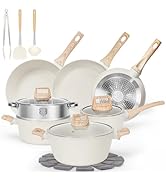 SODAY 17 Pcs Pots and Pans Set Non Stick Kitchen Cookware Sets Nonstick Induction Cookware Non-to...