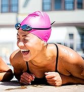 Sporti Long Hair Silicone Swim Cap