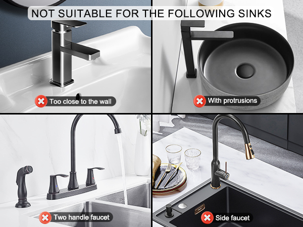 faucet to the wall