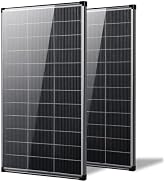 AeternaSol 400w Solar Panel,2pcs 200 Watt Bifacial Solar Panel,12V N-Type | 18BB A+ Monocrystalli...