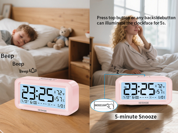 alarm clock battery powered