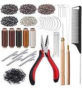 Fedmut Hair Extension Tools Kit, 5 Colors 1000Pcs Micro Silicone Rings Beads with Hair Extension ...