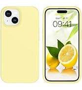GUAGUA Compatible with iPhone 15 Plus Case Liquid Silicone Soft Gel Rubber Slim Thin Microfiber L...