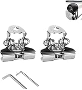 Hugwits 2 PCS LED Light Bar Mounting Brackets, Adjustable Pillar Hood Work Lamp Mount Bracket, Ho...