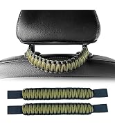 SWLOR 2Pack Headrest Grab Handles Universal Car Seat Handles Paracord Handles for Jeep Wrangler T...