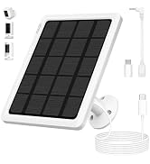 4W Solar Panel for Ring Camera, Solar Charger Compatible with Ring Stick Up Cam Battery/Pro and S...