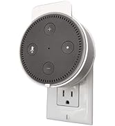 Dot Genie Outlet Mount Compatible with Echo Dot 2nd Gen White