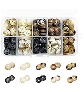 Assorted Resin Buttons for Sewing Crafts, 300Pcs 4-Hole Round Sewing Buttons for Clothes, 0.45in ...