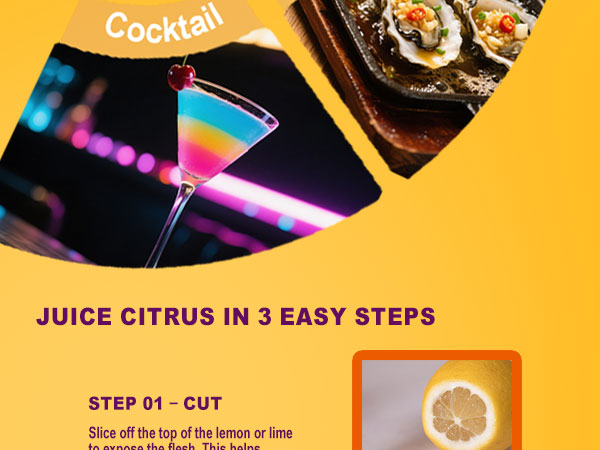 Juice citrus in 3 easy steps