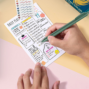 vintage colored gel ink pens
