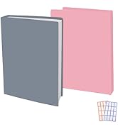 2 Pack Stretchable Book Sleeve Covers, for Paperbacks Hardcover Textbooks up to 9" x 12", Office ...