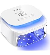 BETE 60W Cordless UV LED Nail Lamp - Rechargeable Gel Polish Dryer with Auto Sensor, 30 Beads & 4...