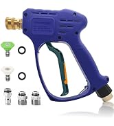 YeewayVeh Pressure Washer Gun with Swivel 3/8" Quick Connect and M22 14mm / 15mm Fitting, Pressur...