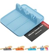 Spoon Rest, Silicone Spoon Holder for Stove Top with Drip Pad Suitable for Multiple Kitchen Gadge...