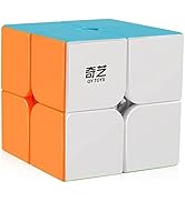 D-FantiX QY Toys Qidi S2 2x2 Speed Cube Stickerless Puzzle Cube for Kids