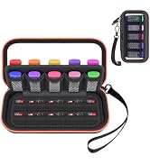 ANKHOH USB Flash Drive Case Desk Organizer(10 Slots), Transparent Hard Cover Thumb Drive & SD Car...