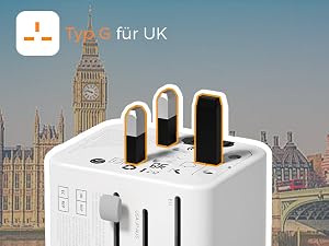 Type G travel converter