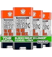 Right Guard Xtreme Defense Antiperspirant Deodorant Gel, Fresh Blast Scent - 5-in-1 Deodorant Men...