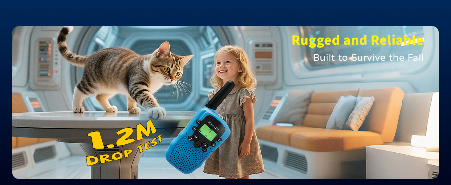 Reliable and Drop-resistant walkie talkies