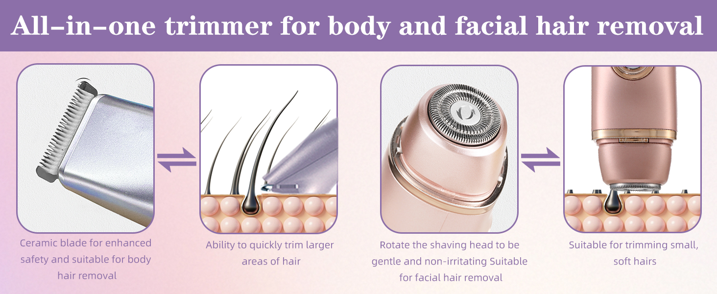 Silky Glow 2 in 1 Body Shaver