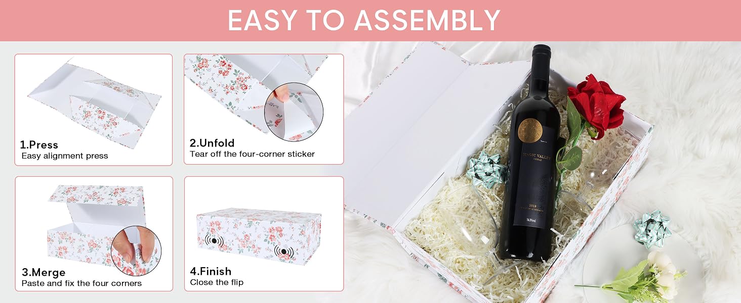 Gift Box with Magnetic Lids