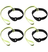 Mikikit 4pcs Ski Glove Safety Strap Elastic Wrist Leashes for Sports Straps for Men Women for Ski...