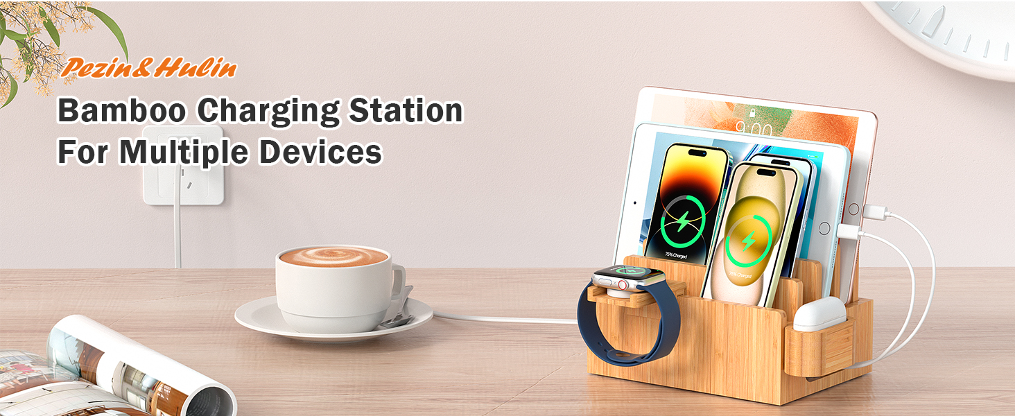 Bamboo Charging Dock