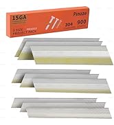PINOZE 15 Gauge DA Stainless Steel Angled Finish Nails, 34-Degree, 900-Pack (2-1/2", 2", 1-1/4" 3...