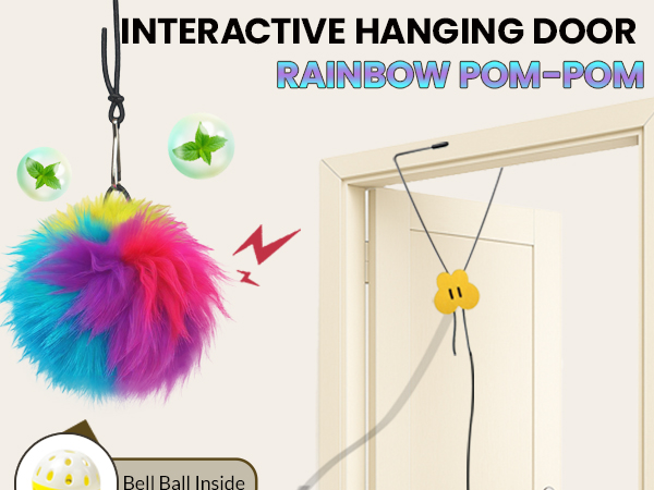 Fokauiwo hanging door cat toy
