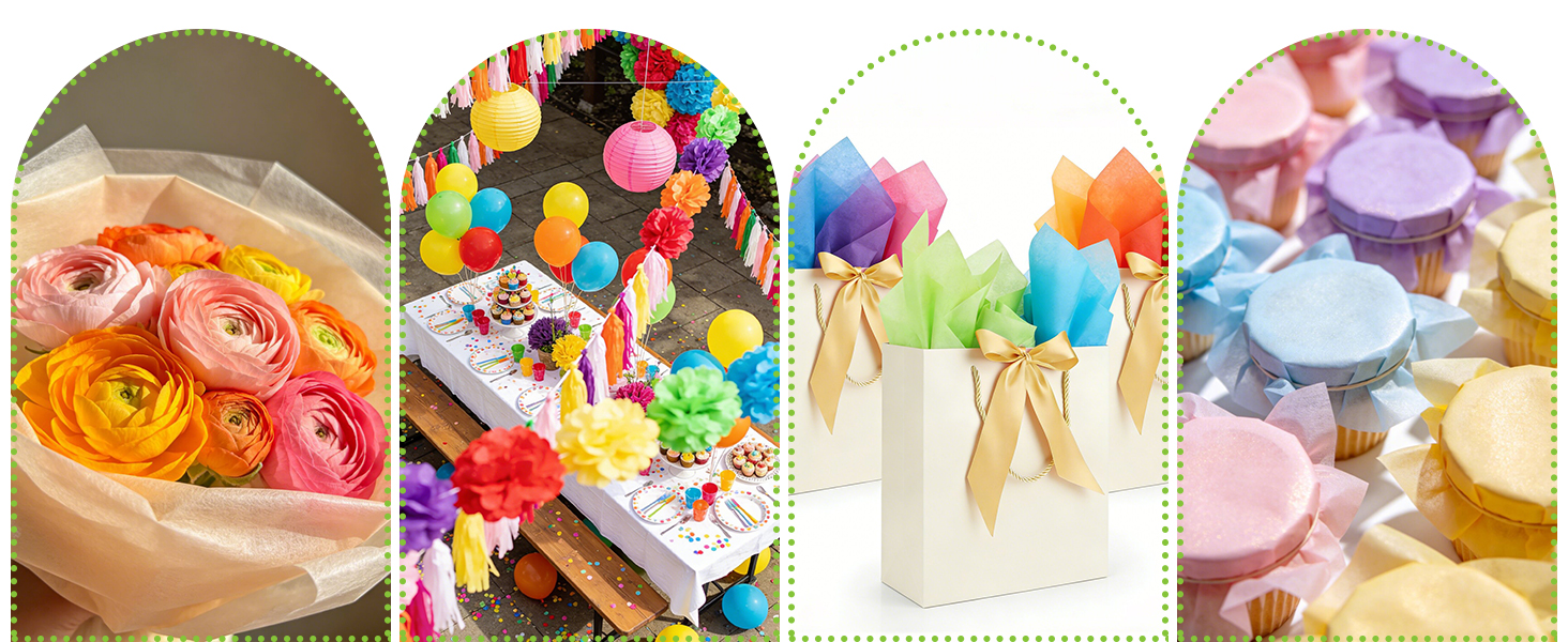 COLORFUL TISSUE PAPER