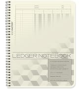 BookFactory Accounting Ledger Notebook/ 4 Column Accounting Ledger Columnar (Four Columns) Log Bo...