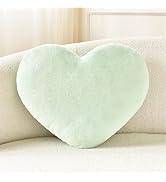 Petrella Heart Pillow Cute Fuzzy Pillows Throw Pillows for Bed Livingroom Home Decor Cushion Deco...