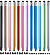 LINFANC 12Pcs Stylus Pen for Touchscreen, 2-in-1 High Precision & Sensitivity Stylus Pen for iPad...