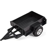 Utility RC Car Trailer with Towing Hitch for 1/18 RC Car RC Crawler TRX4M Upgrades Accessories (S...