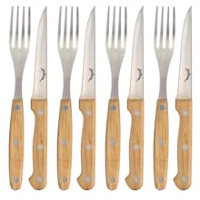 steak knives; steak forks; steak knife set; cutlery; jim beam cutlery; steak fork set;