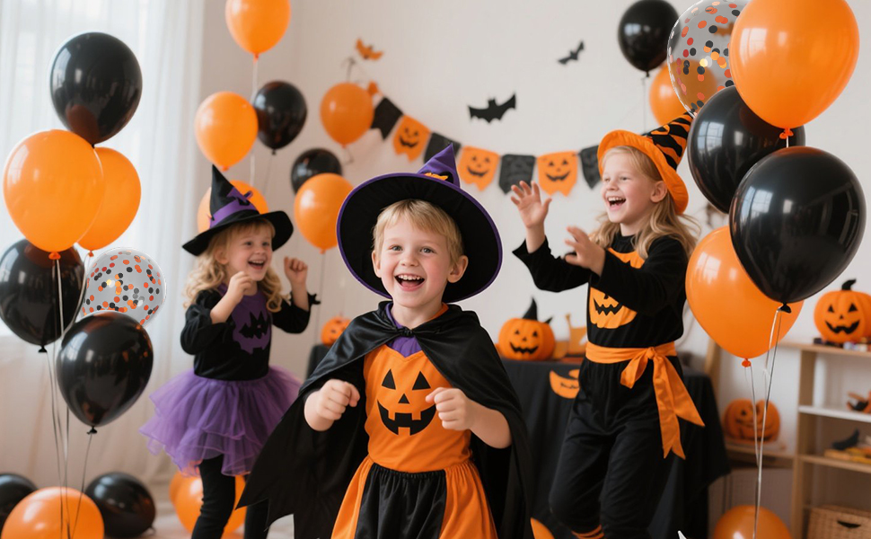 halloween balloons black orange balloons 12 inch
