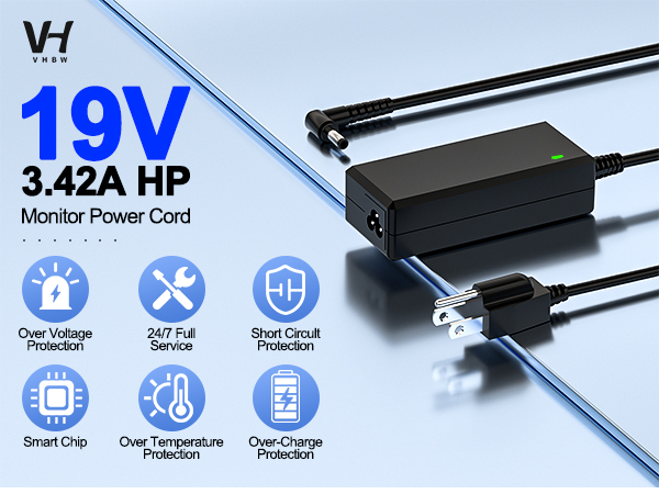 hp monitor power cord