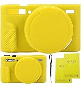 SZHSYJY G7X Mark II case,G7X Removable Lens Cover Silicone Cover for Canon PowerShot G7X ii,Comes...