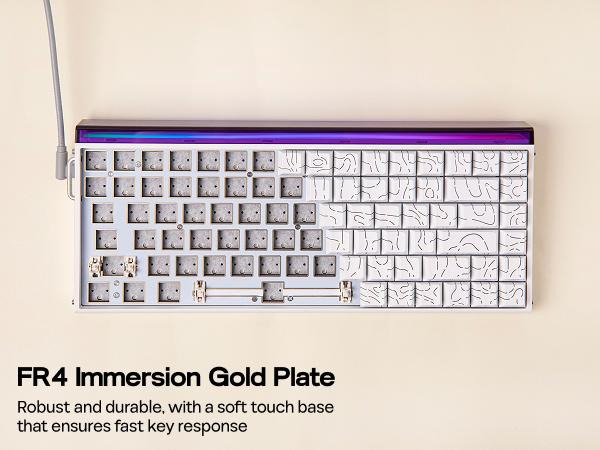 Hall Effect Keyboard with Neon RGB Light Box