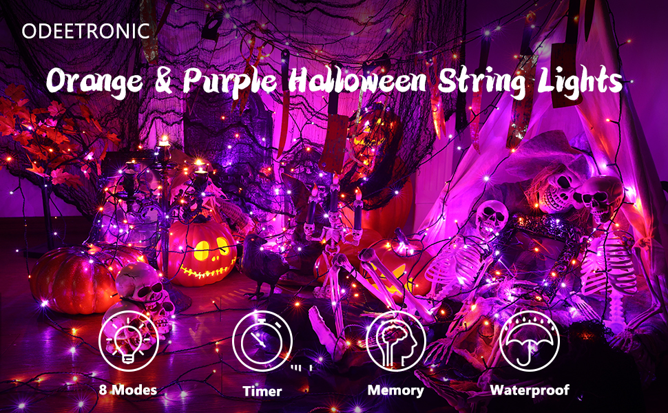 led orange purple lights