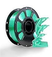 iBOSS Glitter PETG Filament 1.75mm, Transparent 3D Printer Filament Shiny Sparkle Material with G...