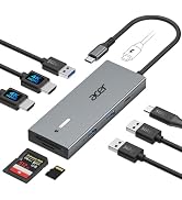 Acer USB C Docking Station Dual Monitor With 2 HDMI, 9-IN-1 Laptop Docking Station with 4K@60Hz H...