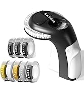 EazeID Embossing Label Maker with 8PK Color Tapes, Vintage Embossed Label Maker Machine with Tape...