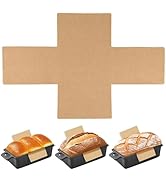 QTRQTR 100 Pcs Parchment Paper Loaf Pan Liners for Baking Bread 9x5 in Loaf Pan Parchment Liners ...