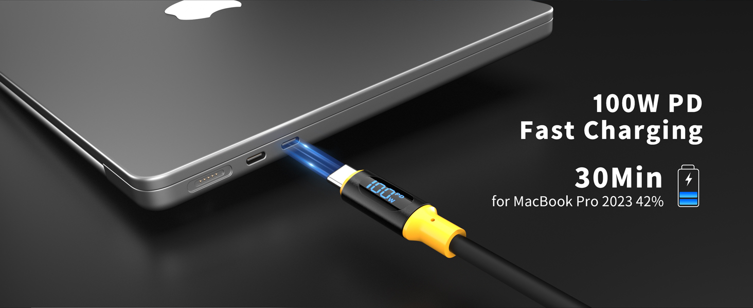 100W USB C to USB C Cable Soft High durability