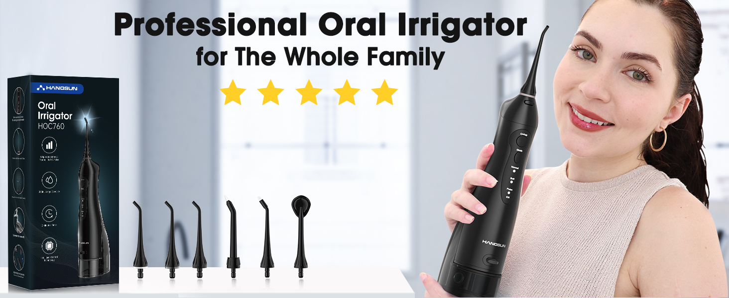 professional oral irrigator for the whole family